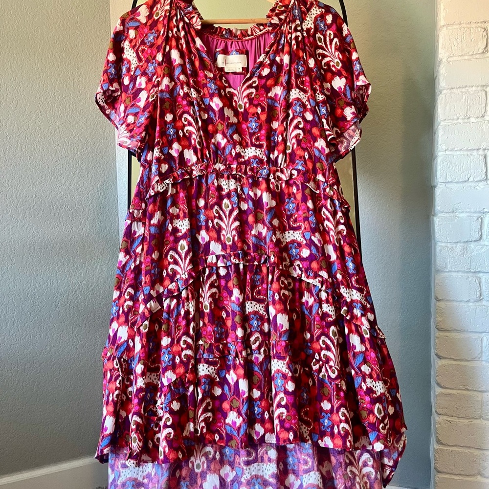 Anthropologie Women’s Dress in Red and White Pattern - Picture 2 of 4